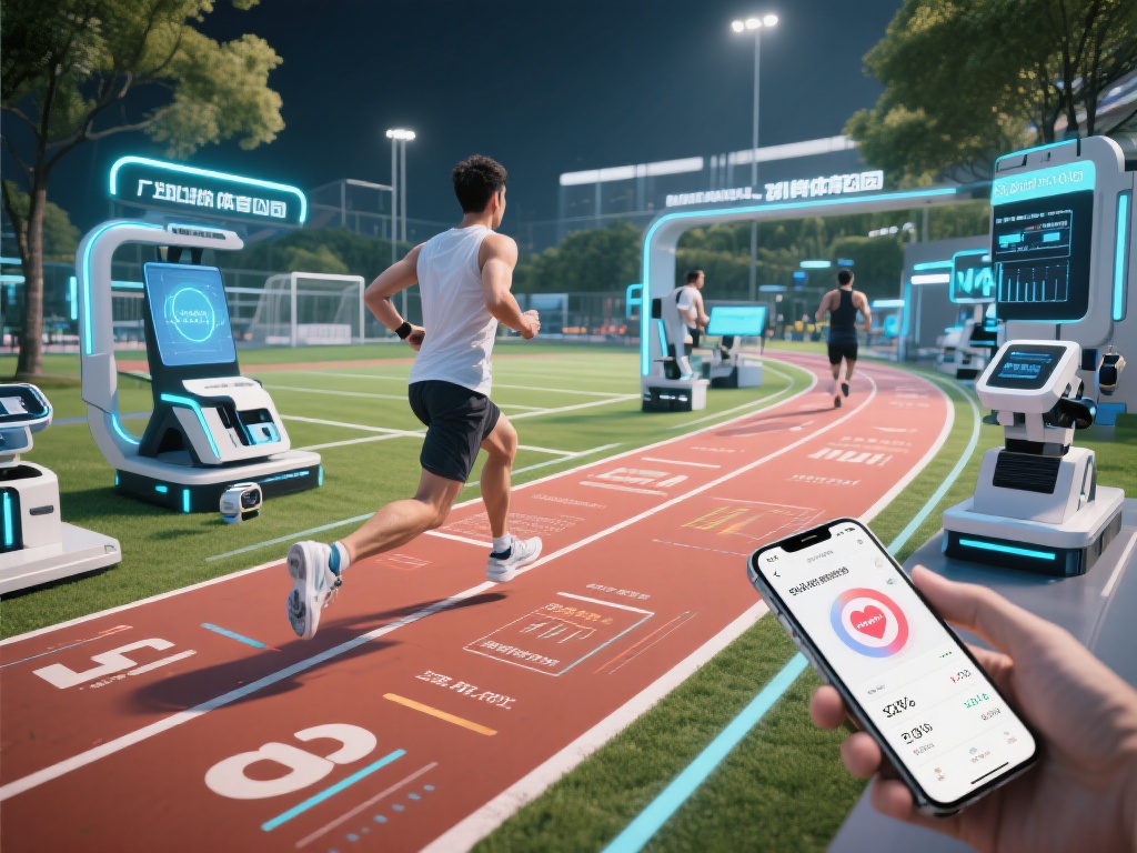 在万博体育园中，科技无处不在。从智能穿戴设备到虚拟